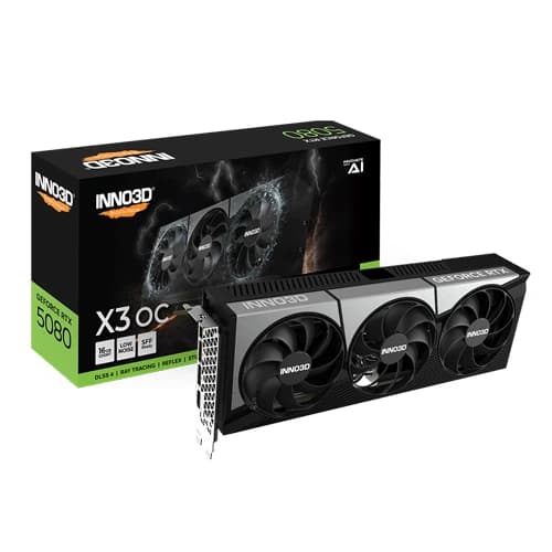INNO3D RTX 5080 X3 OC 16GB GDDR7 Graphics Card